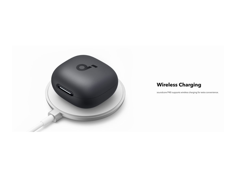 Soundcore P40i - True wireless-hörlurar med mikrofon - inuti örat - Bluetooth - aktiv brusradering - svart