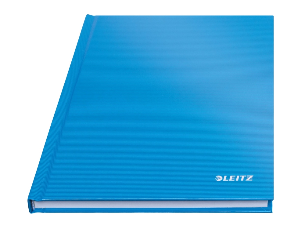Leitz Solid - Notesbog - A5 (148 x 210 mm) - 80 ark / 160 sider - kvadreret - lyseblå - plastik