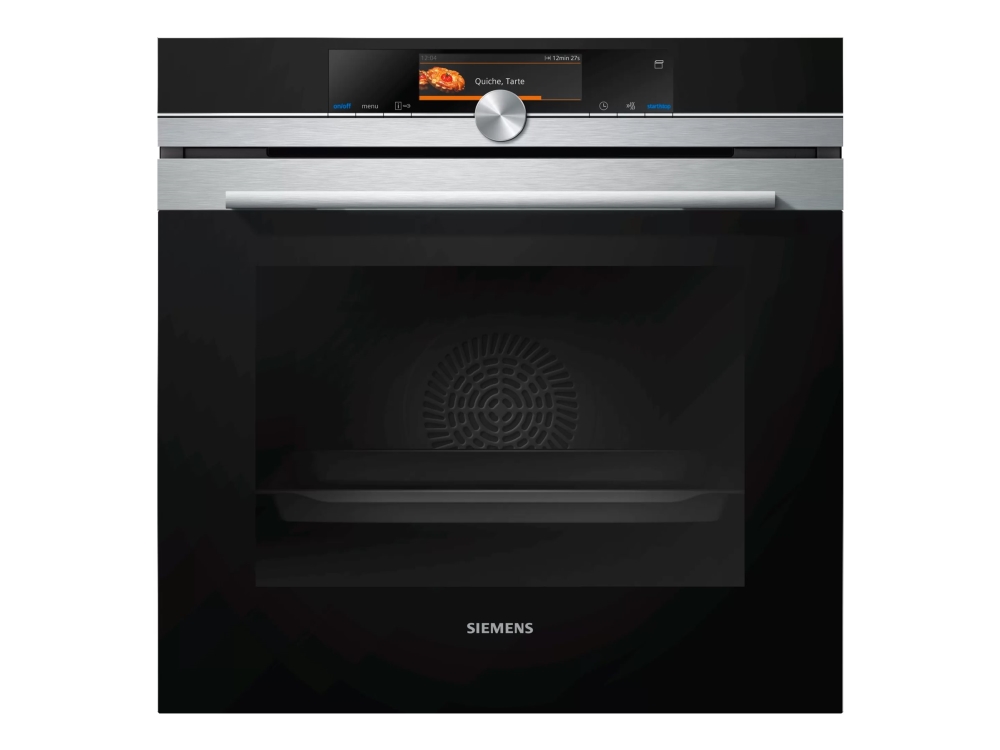 Siemens iQ700 HS658GXS1 - Ovn - med dampfunktion - til indbygning - niche - bredde: 56 cm - dybde: 55 cm - højde: 58.5 cm - med selv-rengøring - Klas