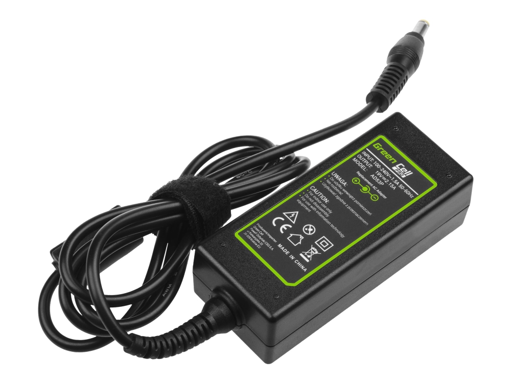 Green Cell Gc-Ad53p Strømforsyning Til Bærbar Computer 40 W 19 V 2.15 A