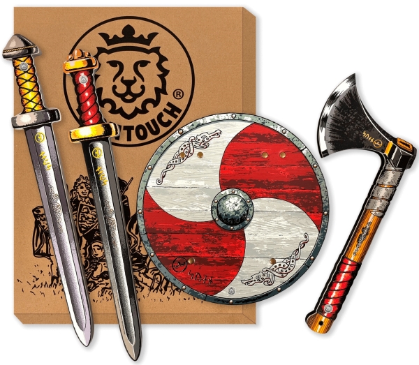 Wikinger-Set ''Sven'' 2Xschwert + Schild + Axt