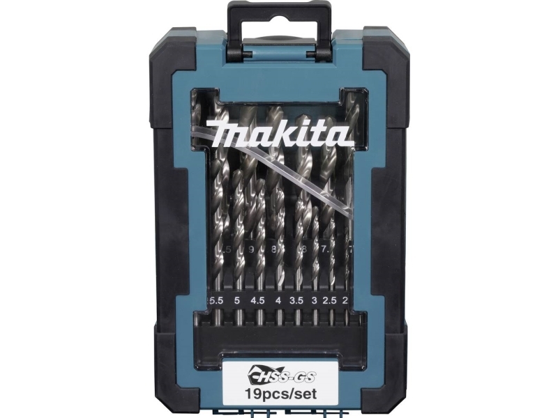 Makita D-78352 Metal-spiralbor-sæt 1 mm, 1.5 mm, 2 mm, 2.5 mm, 3 mm, 3.5 mm, 4 mm, 4.5 mm, 5 mm, 5.5 mm, 6 mm, 6.5 mm, 7 mm, 8 mm, 8.5 mm, 9 mm, 9.5 mm, 10 mm