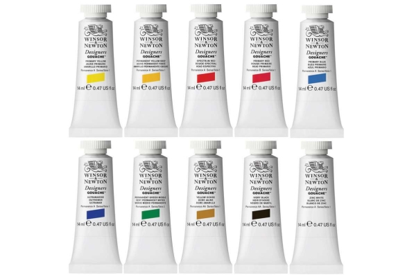 Designers Gouache intro set 10x14ml row | Skola & Hobby - Konstmaterial - Akryl & Akvareller | GameStuff