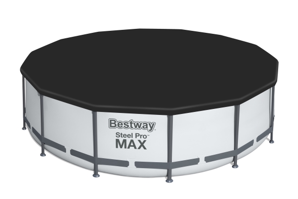 Bestway 58248 / 24, Sikkerhedsafdækning til swimmingpool, Rund, Sort, Bestway 4.27 m (14 ft.) round frame pools, 4,27 m, 3,25 kg | Trädgården - Pools & Vatten spel - Pool tillbehör | GameStuff