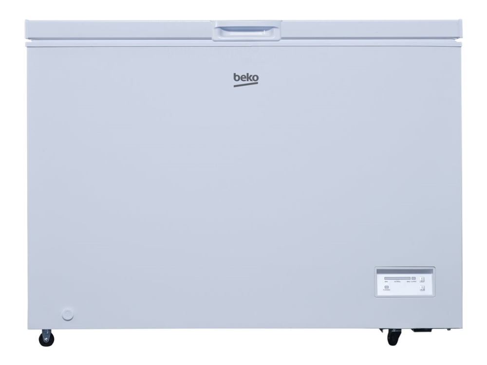 Beko CF316EWN, 308 L, 40 dB, E, Valkoinen