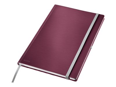 Leitz Style Notesbog A4 Kvadreret Med Hardcover Granat Rød