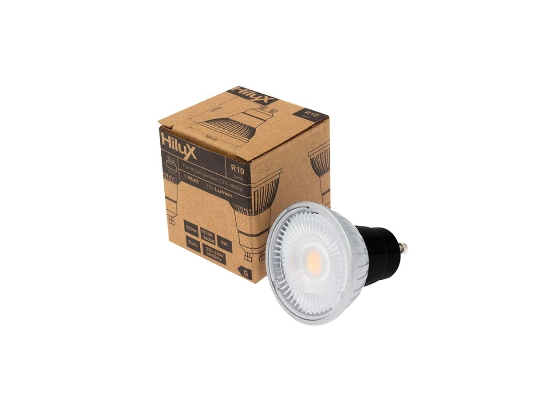 HiluX LED pære R10 - Dimtone - 5W - 1800-3000K - Ra97 - GU10