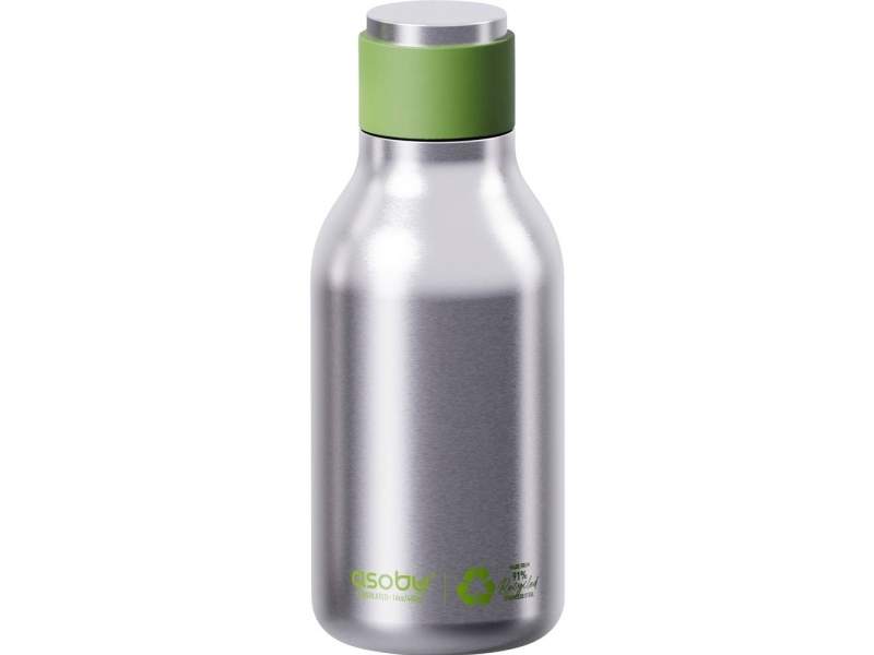 Asobu Urban Recycelte Edelstahlflasche - Silber (Sbv24 Recycled Ss)