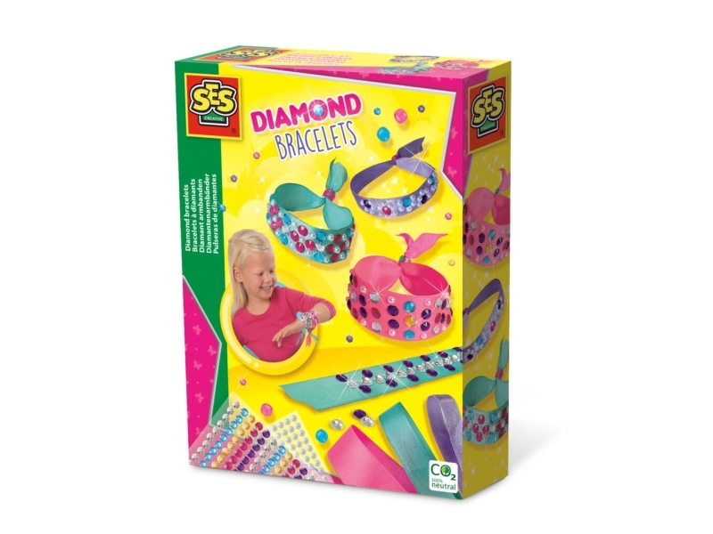 SES Creative 14746, Smykkefremstillingssæt til armbånd til børn, 3 År, Flerfarvet