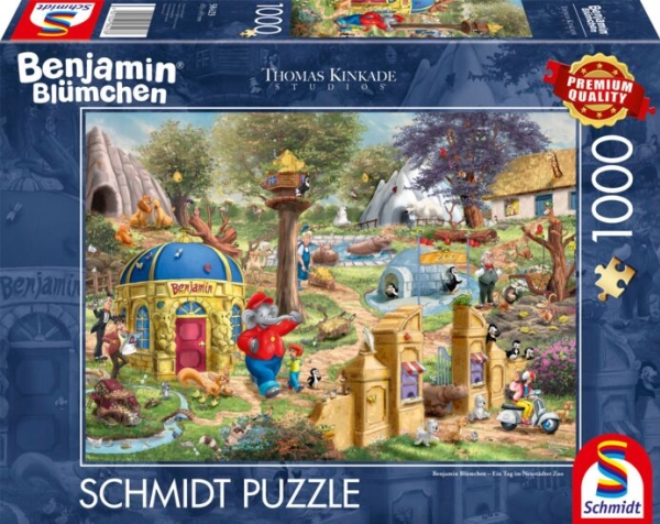 Thomas Kinkade Studios: Benjamin Blümchen, Päivä Neustadtin eläintarhassa(1000 kpl)