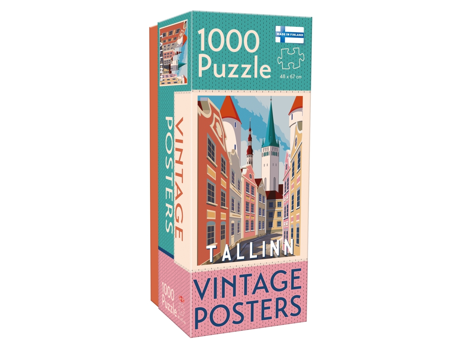 Tactic Puzzle Lovers Vintage Posters Tallinn 1000 Pcs Puzzle