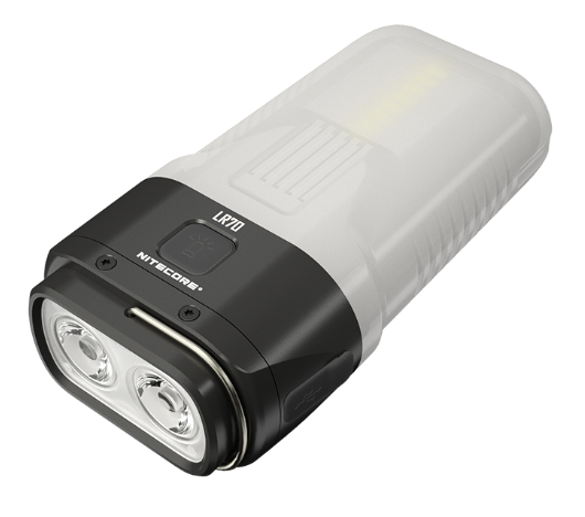 Nitecore LR70, Universel lommelygte, Sort, Hvid, Aluminium, Polykarbonat (PC), 1 m, 1 m, IP67