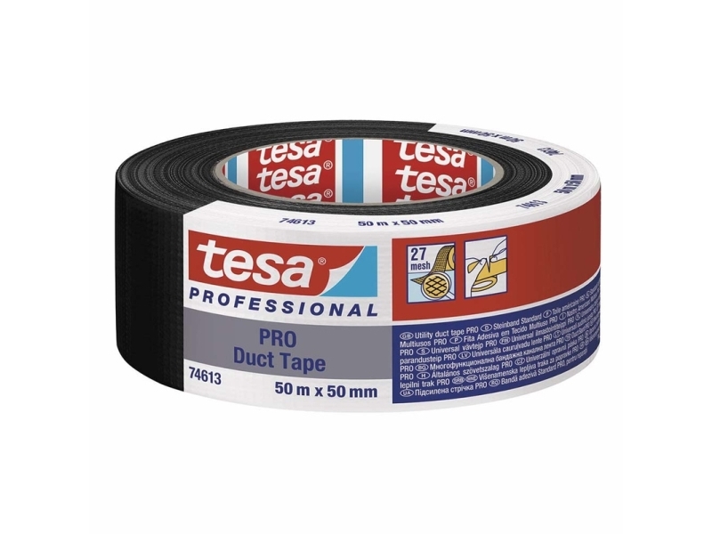 tesa Duct Tape PRO 74613-00002-00 Reparaturbånd Sort (L x B) 50 m x 50 mm 1 stk