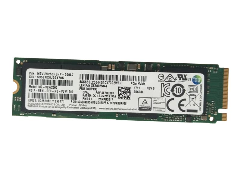 Lenovo - Ssd - Krypteret - 256 Gb - Intern - M.2 2280 - Pcie 3.0 X4 (Nvme) - Tcg Opal Encryption - Cru - Tier 2, Fru