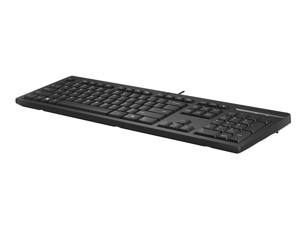 Hp 125 Kabelgebundene Tastatur, Volle Größe (100%), Kabelgebunden, Usb, Membran Key Switch, Schwarz