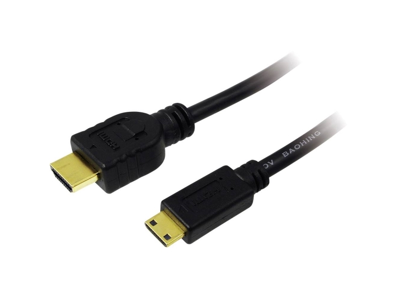 Logilink Ch0023, 2 M, Hdmi Typ A (Standard), Hdmi Type C (Mini), 8,16 Gbit/S, Schwarz