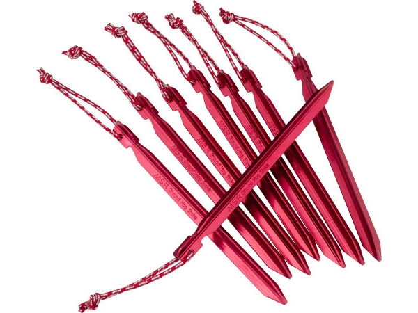 MSR GROUNDHOG, Tent stake(s), Aluminium, Rød, Sydkorea, 19 cm, 13 g