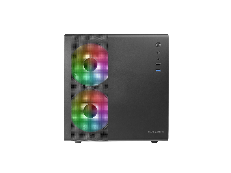 Mars Gaming Mc-400, Mini Tower, Pc, Weiß, Micro Atx, Mini-Itx, Gaming, Taschenlüfter
