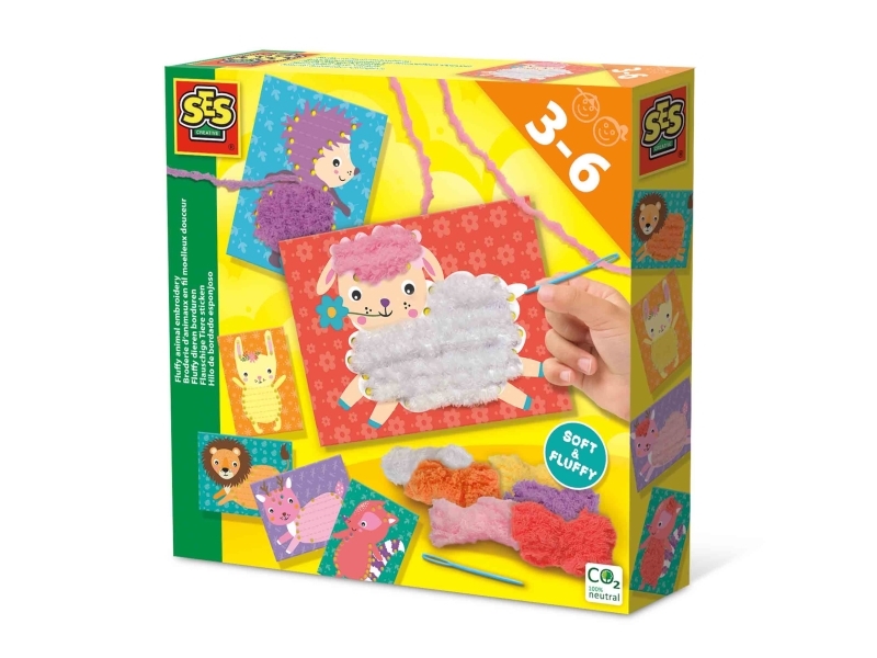 SES Creative 14043, Lasten kirjontasetti, 3 vuosi/vuosia, Monivärinen