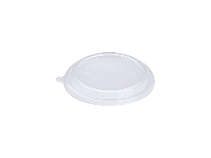 Låg t/salatbowl, Rund, Ø 150, højde 10 A-PET, transparent, 20 oz pakke a 50 stk Fødevaregodkendt