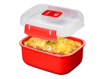 Sistema 525Ml Small Rectangle, Schüssel, Rot, Polypropylen (Pp), 525 Ml, Durchscheinend, Neuseeland