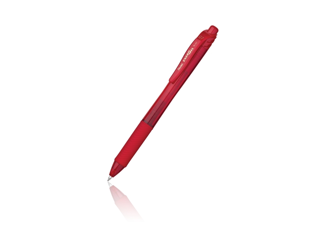 Gelpen Pentel Energel Bl107, Mittel, 0,7 Mm, Rød