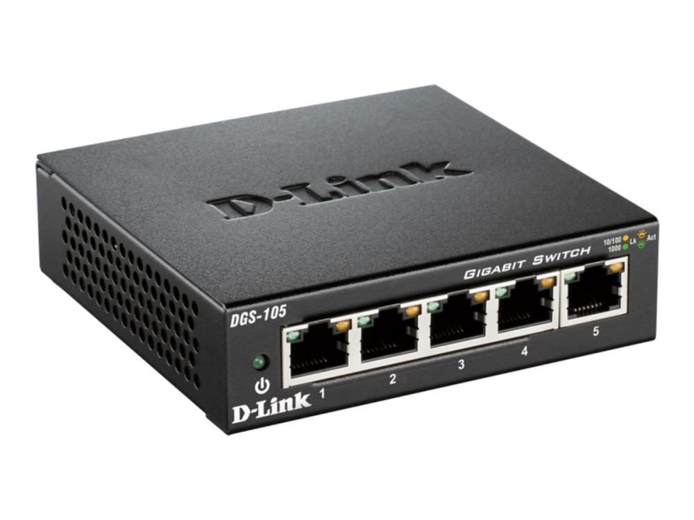 D-Link Dlink Dgs-105/E 5-Port Gigabit Switch