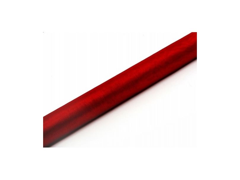 Roter Organza