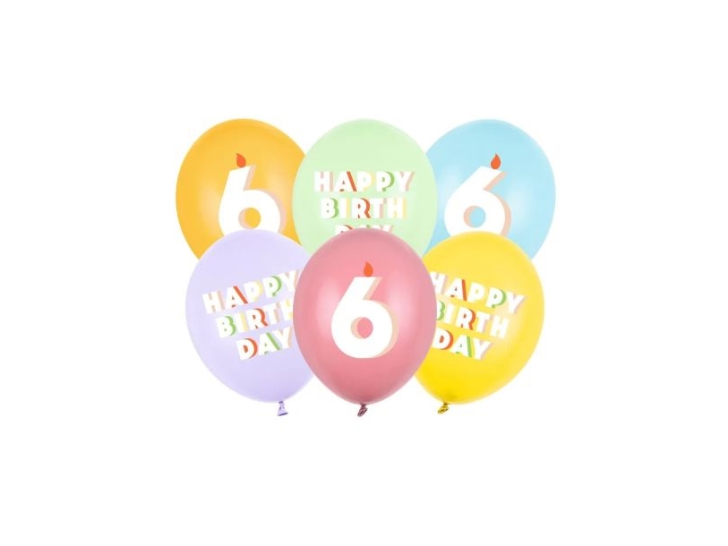 Ballonstrauß Happy Birthday 6 Jahre