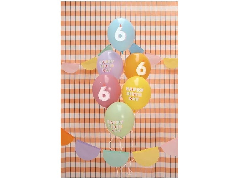 Ballonstrauß Happy Birthday 6 Jahre