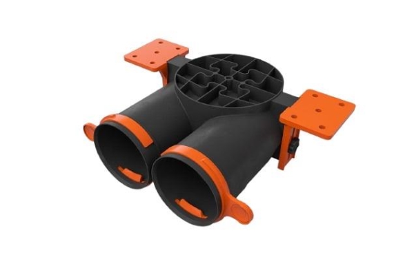 Anti-Static Diffuser Box Ergovent Slim Box Dn125-2X75
