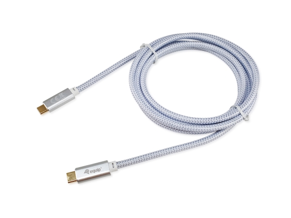 Equip 128360, 3 M, Usb C, Usb C, Usb 3.2 Gen 2 (3.1 Gen 2), 10 Gbit/Sek., Hvid