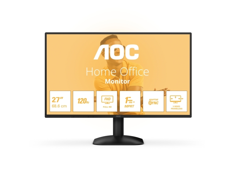 Aoc B3 27B31h, 68,6 Cm (27"), 1920 X 1080 Pixel, Fuld Hd, 4 Ms, Sort