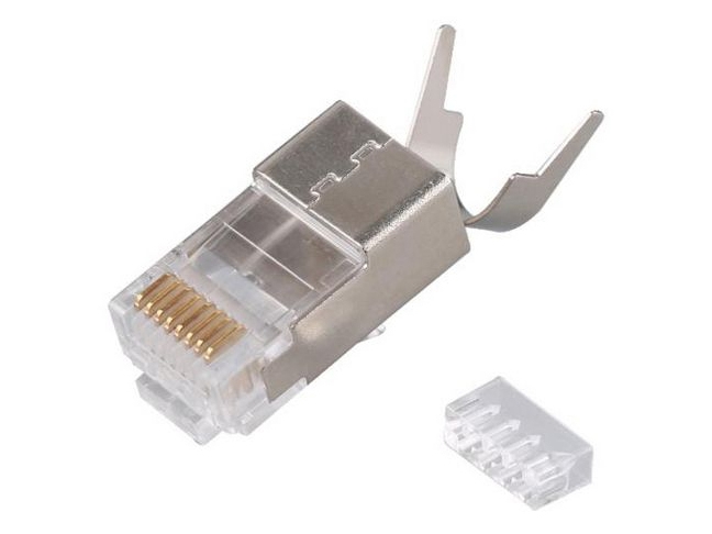 Equip Cat 8.1 Rj45 Geschirmter Stecker, 50 Stück/Set, Rj45, Silber, Männlich, Gerade, Cat8.1, Gold