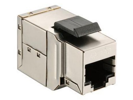 Equip Cat.6 Geschirmter Keystone Inline-Koppler, 8 Stück/Set, Flach, Silber, Rj-45, Rj-45, Weiblich, Weiblich