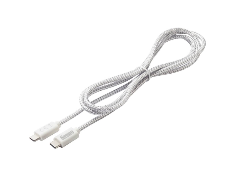 Dehner Elektronik Usb-C Kabel Usb 2.0 Usb-C Stik 1.5 M Hvid Power Cable (Usb-C To Usb-C)