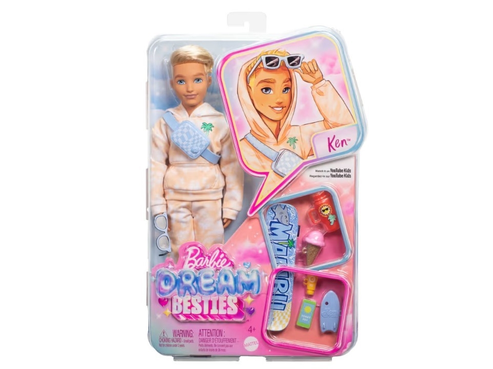 Barbie DREAM BESTIES KEN-dukke, Mode dukke, Dreng, 4 År, Pige, 268 mm, 170 g