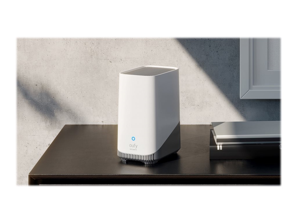 Eufy S330 eufyCam (eufyCam 3) - Nettverksovervåkingskamera - utendørs - værbestandig - farge (Dag og natt) - 8 MP - 3840 x 2160 - 4K - lyd - trådløs - Wi-Fi - med Eufy HomeBase 3 (en pakke 2)