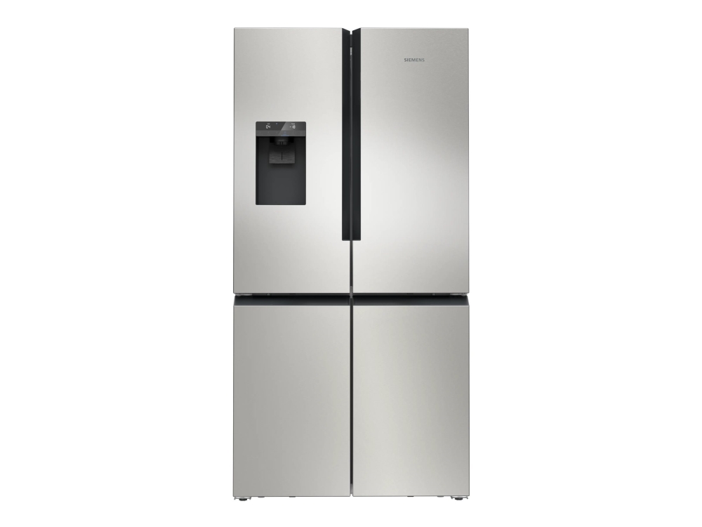 Siemens iQ500 KF96IAPEA - Kylskåp/frys - nedre frys med fransk dörr med isbehållare, vattenbehållare - bredd: 90.5 cm - djup: 73.1 cm - höjd: 183 cm - 574 liter - Klass E - borstat stål | Vitvaror - Kyl & Frys - Side-by-Side | GameStuff