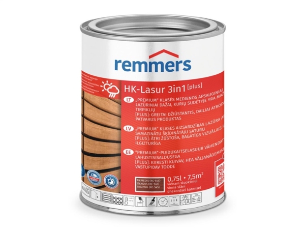 Remmers IMPREGNANTS HK-LASUR 3IN1 TEAK RC-545 0,75L