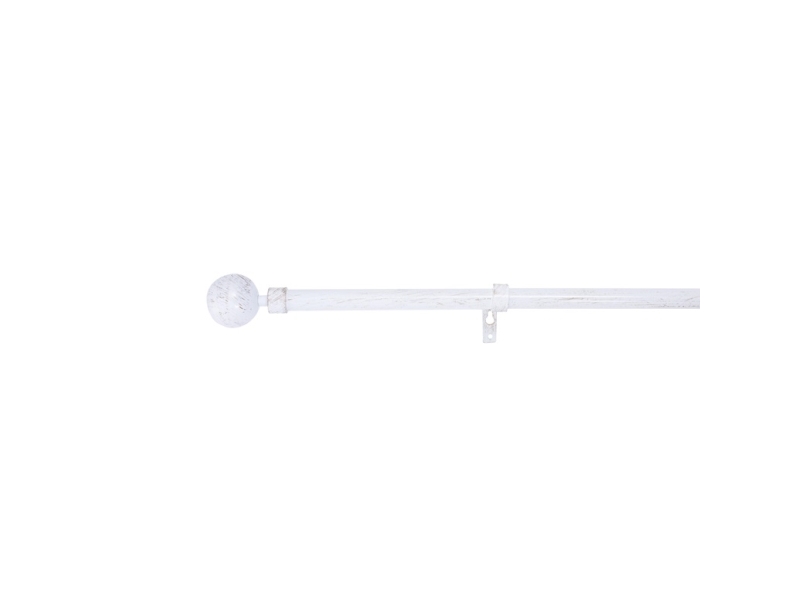 Luance Curtain Pole Set 120-210 D19 White/Gold