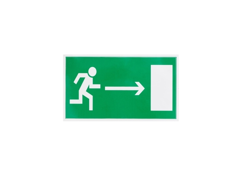 Nenurodyta_V Sticker Exit To The Right 100X180mm