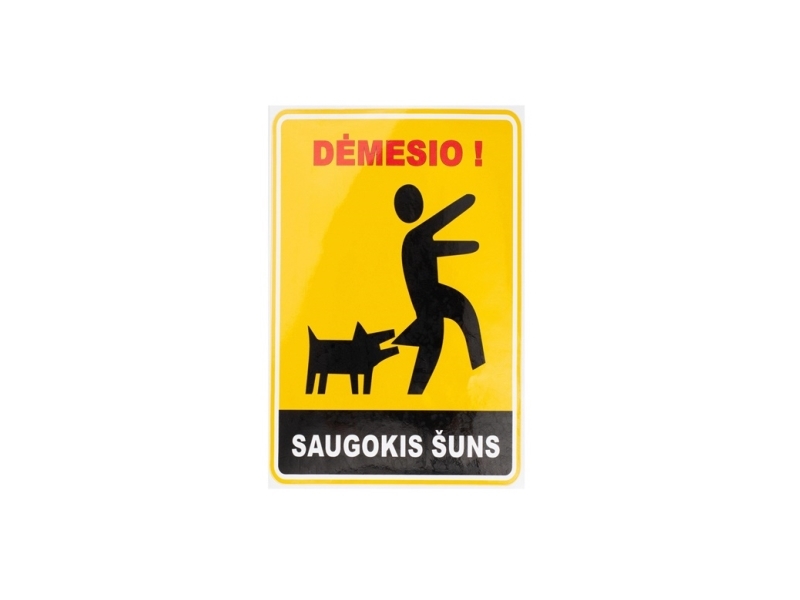 Not shown_V Sticker Protector Hund 180X120mm | Papper & Emballage - Skyltning - Förvaringsskåp och informationsbrädor | GameStuff