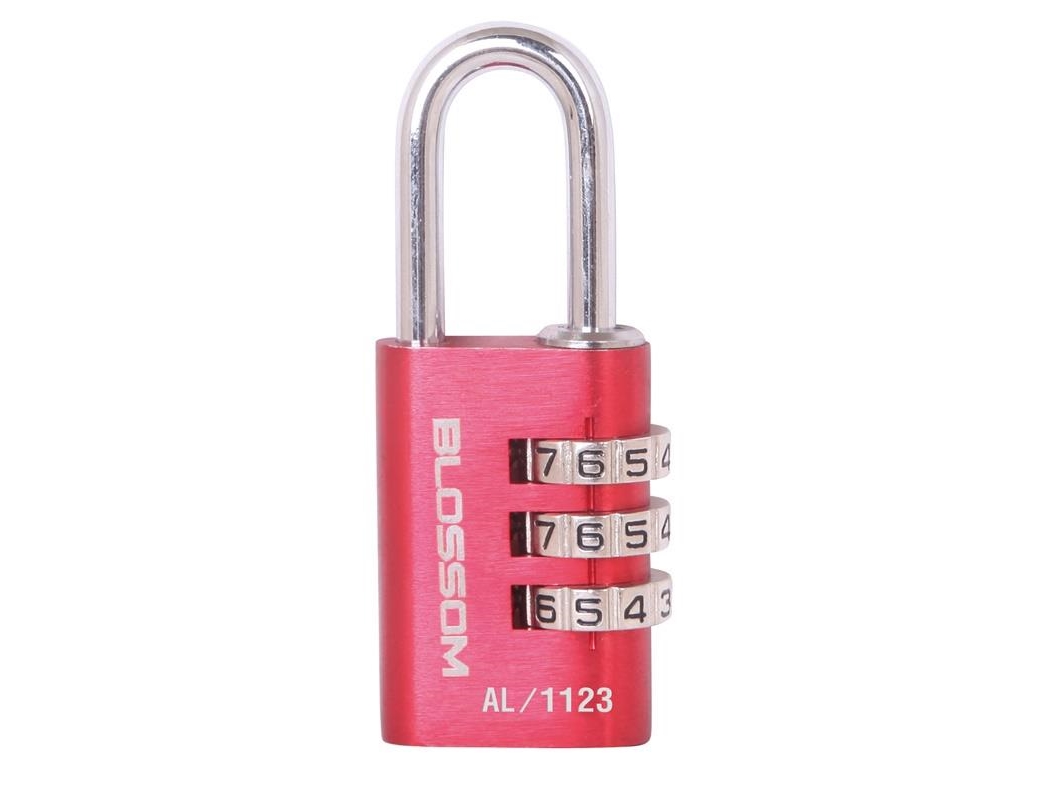Blossom BADLOCK hangtag/kodelås ALUM AL11 20x3 rød