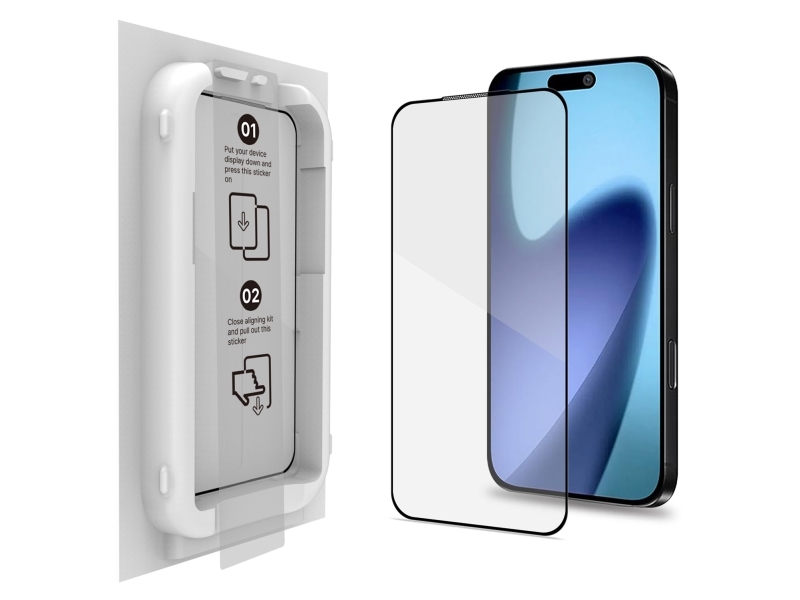Glassæt Skærmbeskytter Hærdet Glas + Applikator Iphone 17