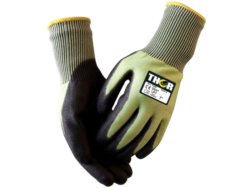 Schnittfeste Strickhandschuhe, Thor Cut C, 10, Pu