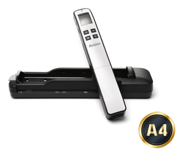 Avision 000-0783B-01G, 216 X 356 Mm, 300 X 1200 Dpi, 0,6 Sekunde/Seite, Handheld-Scanner, Schwarz, Lcd