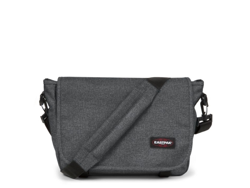 Eastpak Jr Black Denim, Skuldertaske, Sort, Lynlås, 2 lommer, 2 lommer, Sort