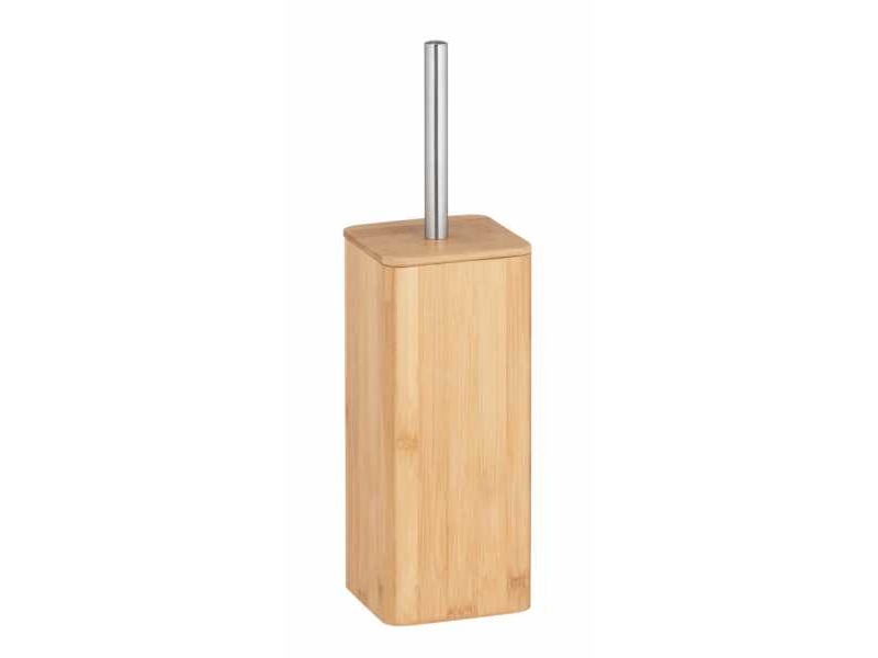 Wenko 24748100, Toiletbørste & Holder, Rustfrit Stål, Træ, Bamboo, Rustfrit Stål, 101 Mm, 101 Mm