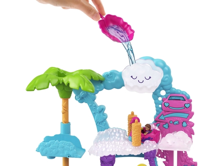 Figurka Mattel Polly Pocket Flamingowa myjnia HHJ05